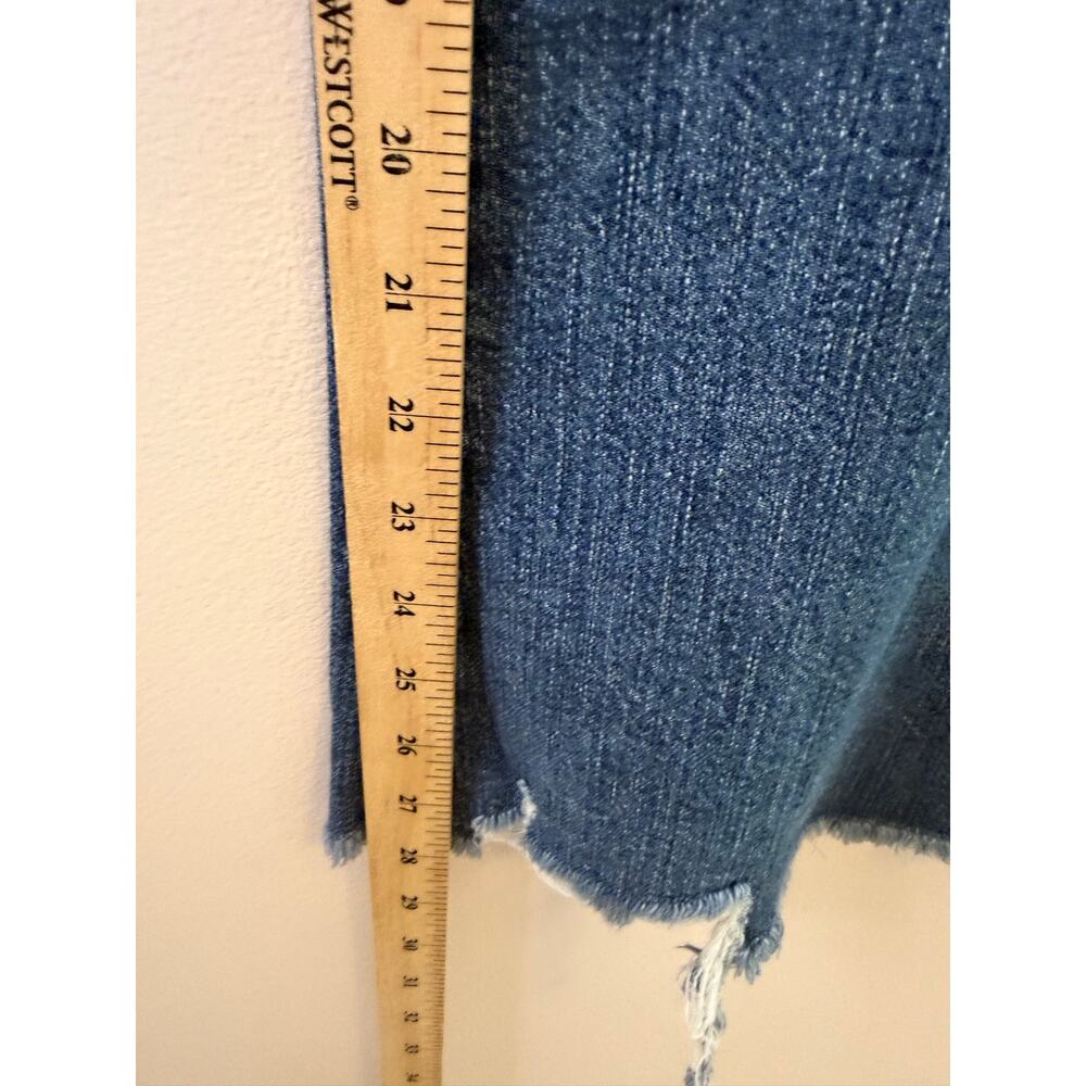 NWOT Pilcro Anthropologie Wide Leg Jeans 31 Raw Hem High Rise 100% Cotton - Picture 7 of 11